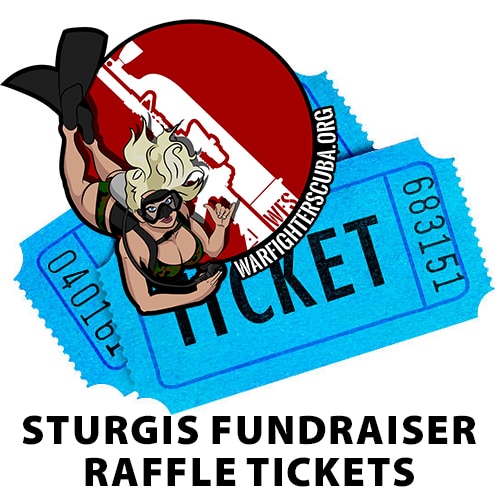Sturgis Fundraiser Raffle Ticket Warfighter Scuba